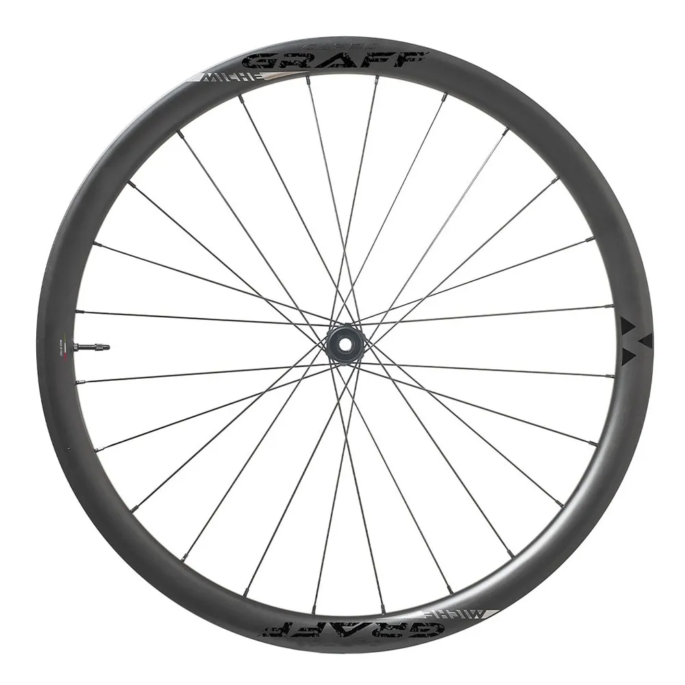 Miche Carbograff Cl Disc Tubeless Vorderrad, Black, 12 x 100mm Miche Carbograff Cl Disc Tubeless Vorderrad, Black, 12 x 100mm