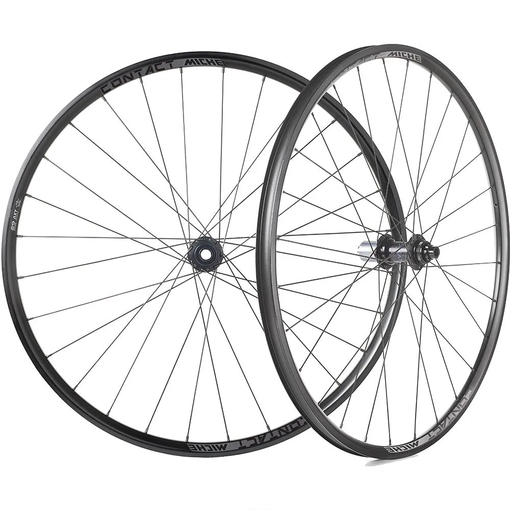Miche Contact Cl Disc Gravel-laufradsatz, Black, 12 x 100 / 12 x 142mm, Sram XDR Miche Contact Cl Disc Gravel-laufradsatz, Black, 12 x 100 / 12 x 142mm, Sram XDR