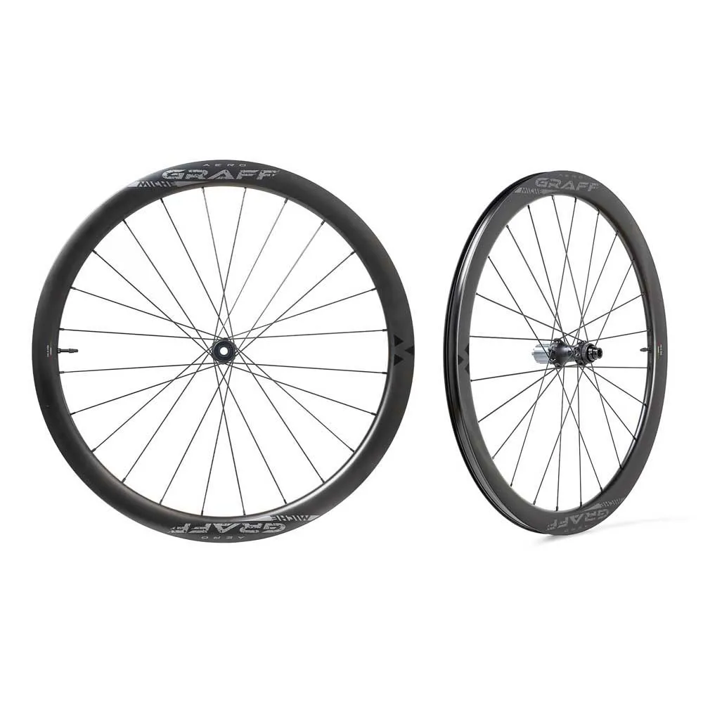 Miche Graff Aero Carbon Cl Disc Tubeless Gravel-laufradsatz, Black, 12 x 100/12 x 142mm, Shimano/Sram HG Miche Graff Aero Carbon Cl Disc Tubeless Gravel-laufradsatz, Black, 12 x 100/12 x 142mm, Shimano/Sram HG