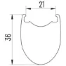 Miche Kleos 36 28´´ 700c Cl Disc Rennrad Laufradsatz