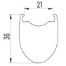 Miche Kleos 36 28´´ 700c Cl Disc Rennrad Laufradsatz