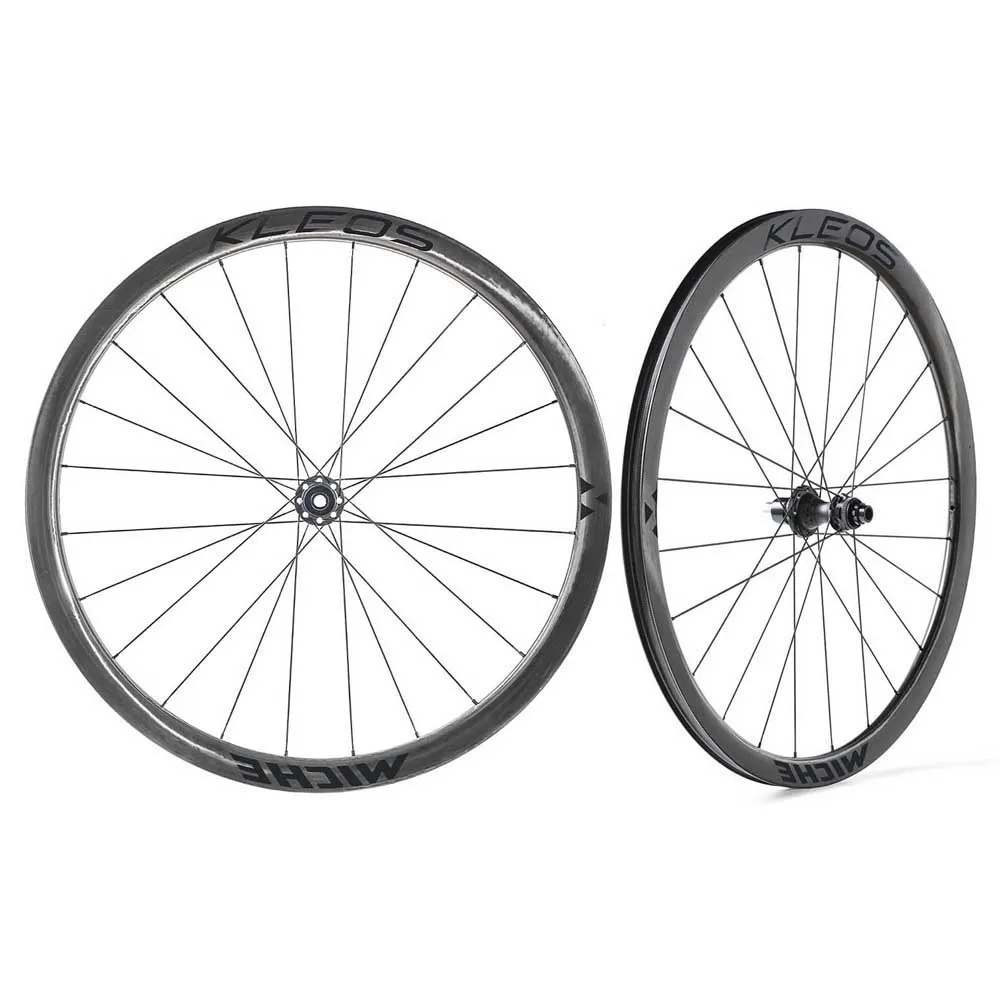 Miche Kleos 36 Mm Cl Disc Tubeless Rennrad Laufradsatz, Black, 12 x 100/12 x 142mm, Sram XDR Miche Kleos 36 Mm Cl Disc Tubeless Rennrad Laufradsatz, Black, 12 x 100/12 x 142mm, Sram XDR