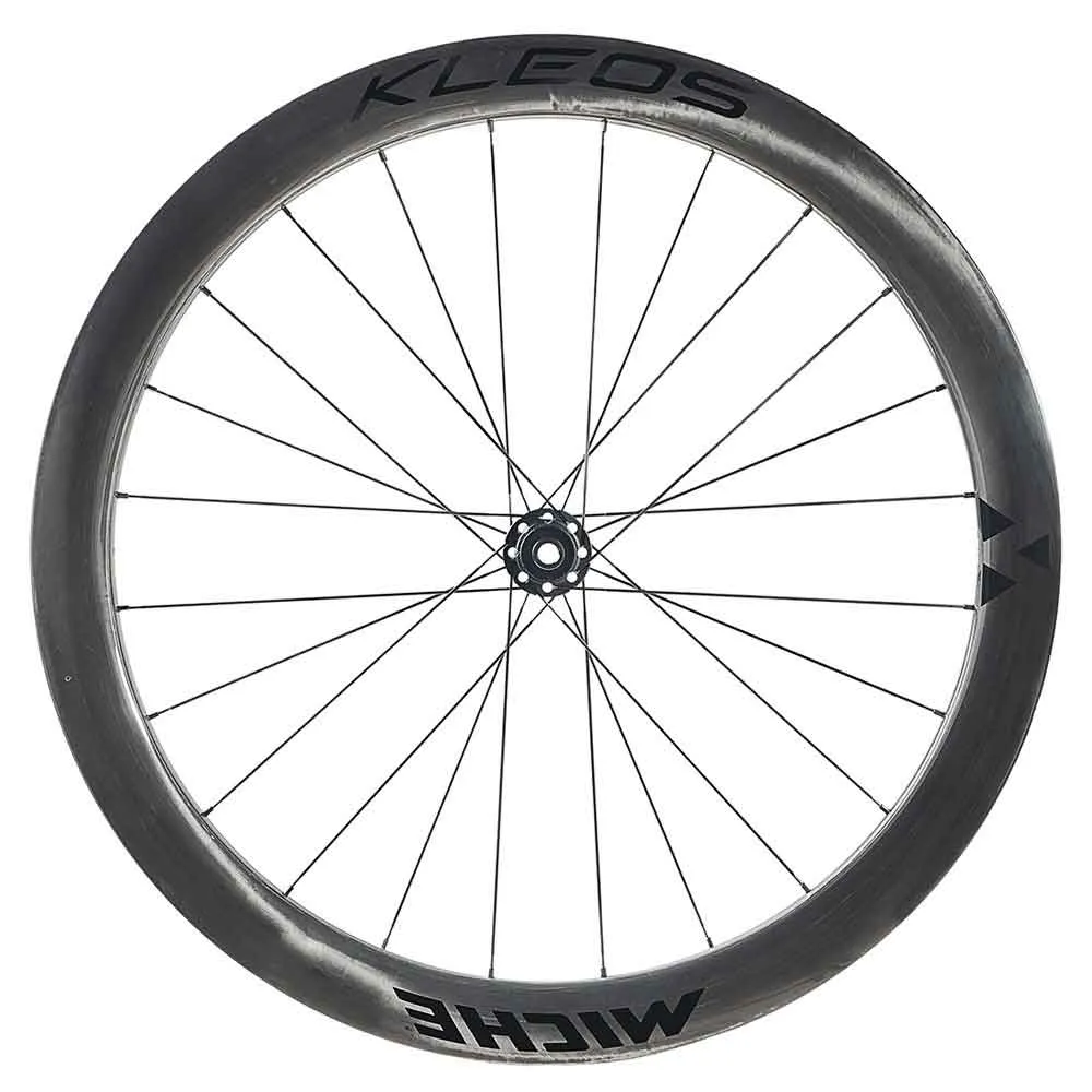 Miche Kleos 50 Mm Cl Disc Rennrad-vorderrad, Black, 12 x 100mm, Ruota anteriore KLEOS 50mm