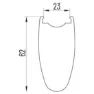 Miche Kleos Rd 62 28´´ 700c Cl Disc Tubeless Rennrad Laufradsatz