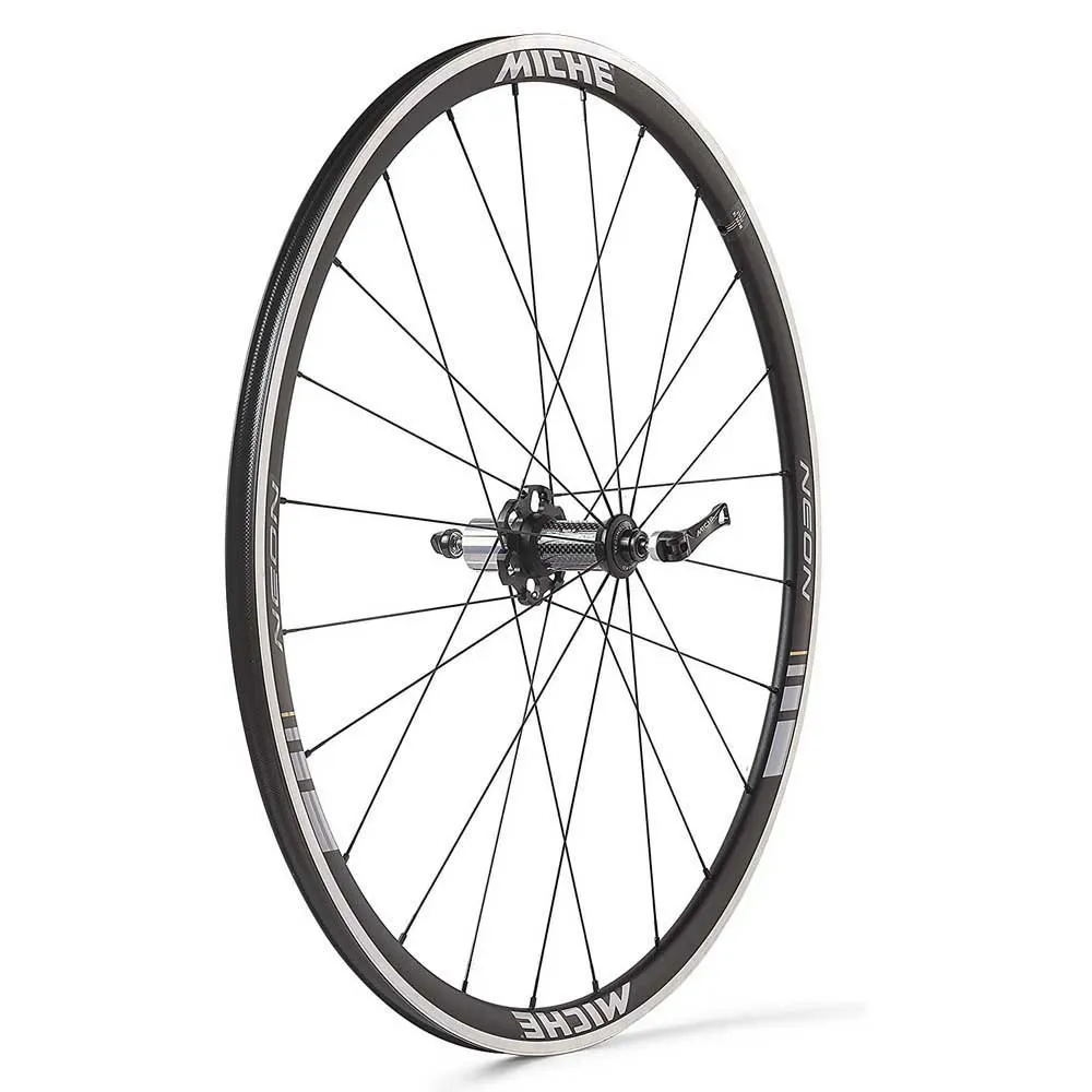 Miche Neon Rennrad Laufradsatz, Black / grey, 9 x 100 / 10 x 120mm, Shimano/Sram HG Miche Neon Rennrad Laufradsatz, Black / grey, 9 x 100 / 10 x 120mm, Shimano/Sram HG