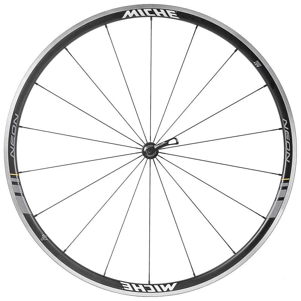 Miche Neon Rennrad Laufradsatz, Black / grey, 9 x 100 / 10 x 120mm, Shimano/Sram HG Miche Neon Rennrad Laufradsatz, Black / grey, 9 x 100 / 10 x 120mm, Shimano/Sram HG