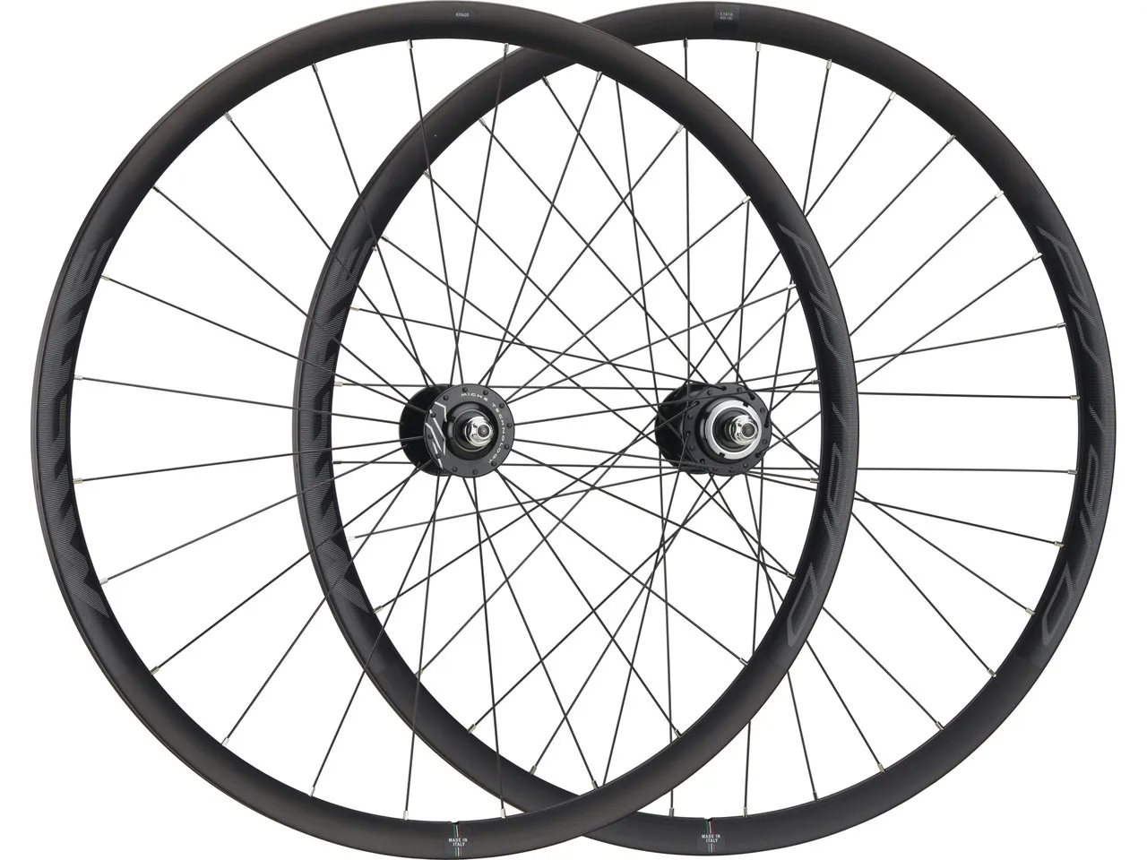 Miche Pistard Tubular Bahn-Laufradsatz, Black, 9 x 100 / 10 x 120mm, 1s