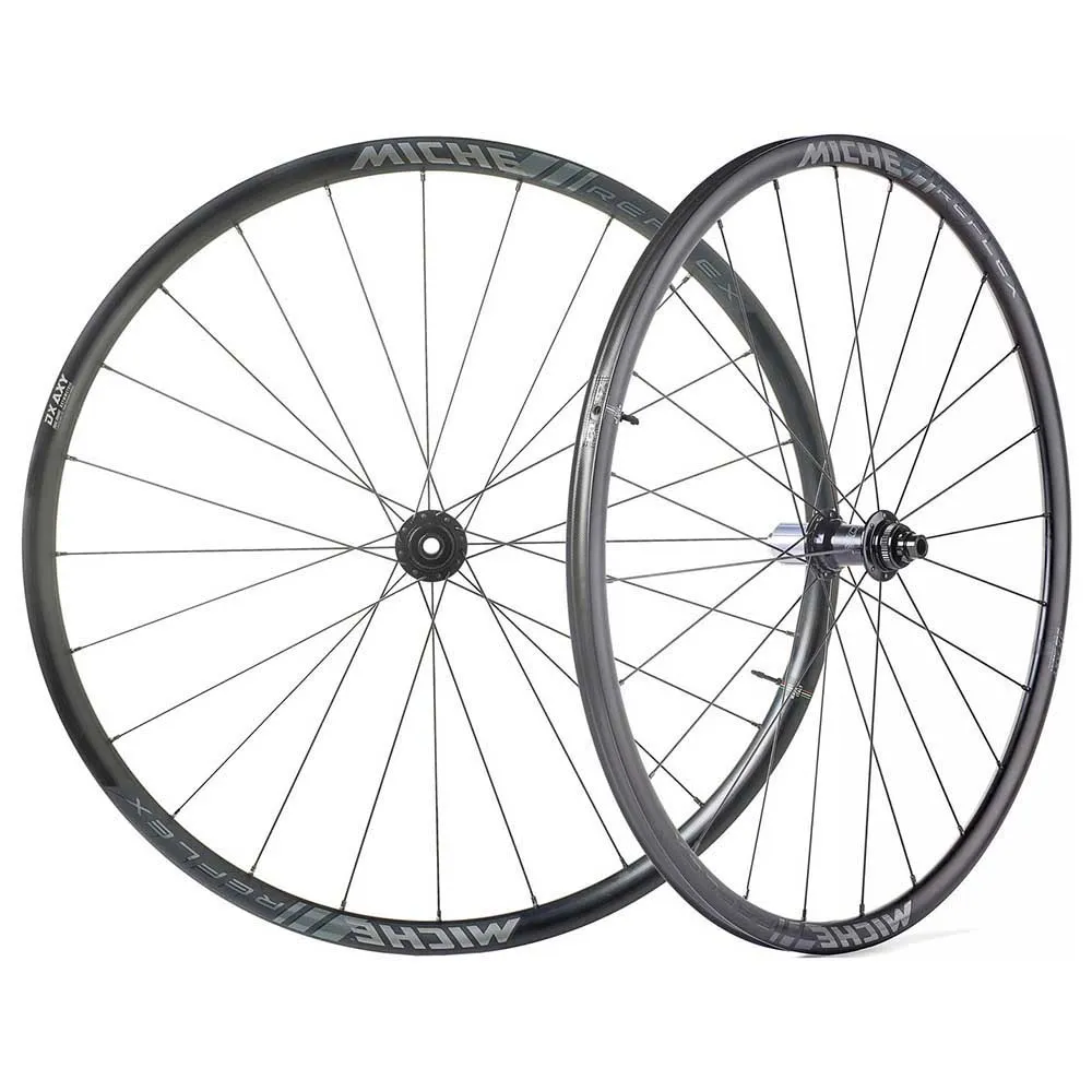 Miche Reflex Dx 700 Tubeless Rennrad Laufradsatz, Black, 12 x 100 / 12 x 142mm, Shimano/Sram HG Miche Reflex Dx 700 Tubeless Rennrad Laufradsatz, Black, 12 x 100 / 12 x 142mm, Shimano/Sram HG