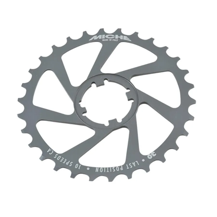 Miche Ritzel letzte Position Aluminium Campagnolo 10V/9V 7075 T6 Unisex, grau, 30t Miche Ritzel letzte Position Aluminium Campagnolo 10V/9V 7075 T6 Unisex, grau, 30t