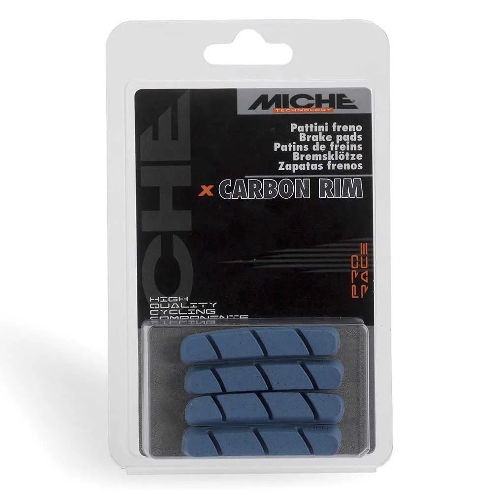 Miche Shimano Carbon Felgenbremsbeläge 4 Einheiten, Blue, One Size Miche Shimano Carbon Felgenbremsbeläge 4 Einheiten, Blue, One Size