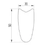Miche Supertype Spx 5 Track Tubular Vorderrad, Black, 12 x 100mm