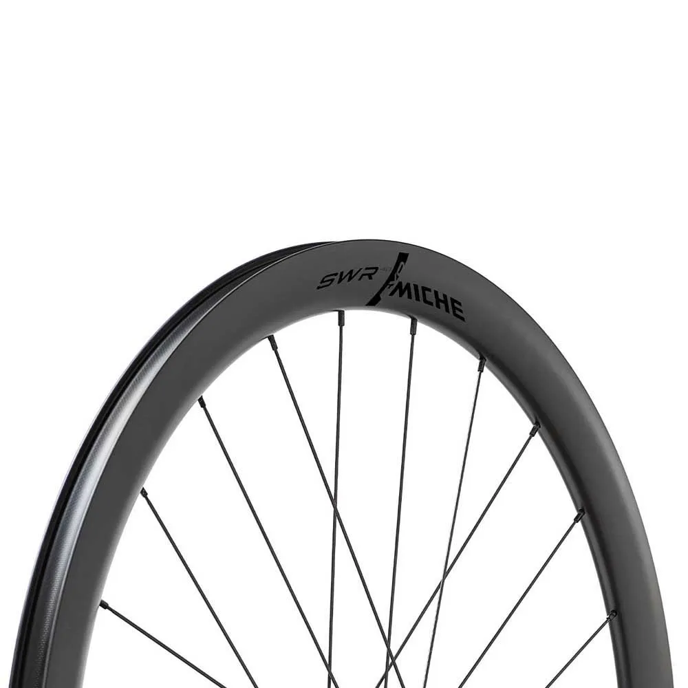 Miche Swr Evo 40 Mm Cl Disc Tubeless Rennrad Laufradsatz, Black, 12 x 100/12 x 142mm, Sram XDR Miche Swr Evo 40 Mm Cl Disc Tubeless Rennrad Laufradsatz, Black, 12 x 100/12 x 142mm, Sram XDR