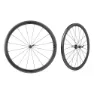 Miche Swr Rim 38 Tubeless Rennrad Laufradsatz, Black, 9 x 100/10 x 130mm, Shimano/Sram HG