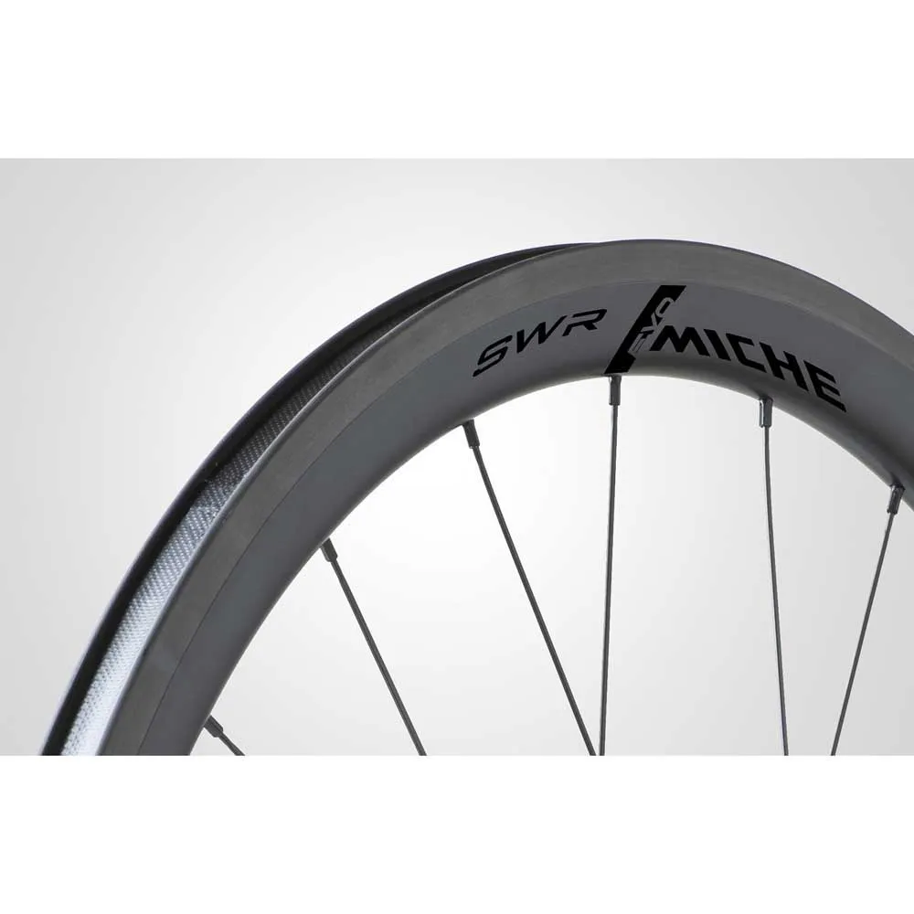 Miche Swr Rim 38 Tubeless Rennrad Laufradsatz, Black, 9 x 100/10 x 130mm, Shimano/Sram HG Miche Swr Rim 38 Tubeless Rennrad Laufradsatz, Black, 9 x 100/10 x 130mm, Shimano/Sram HG