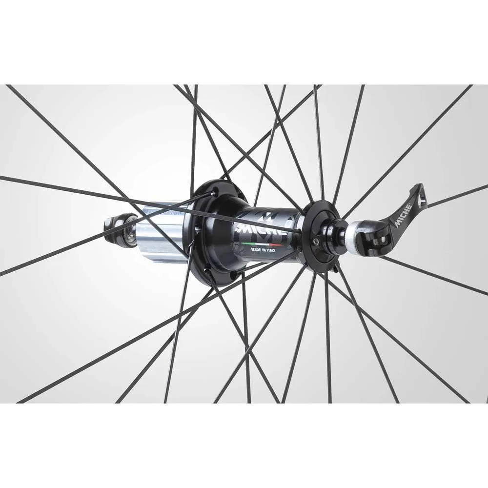 Miche Swr Rim 38 Tubeless Rennrad Laufradsatz, Black, 9 x 100/10 x 130mm, Shimano/Sram HG Miche Swr Rim 38 Tubeless Rennrad Laufradsatz, Black, 9 x 100/10 x 130mm, Shimano/Sram HG
