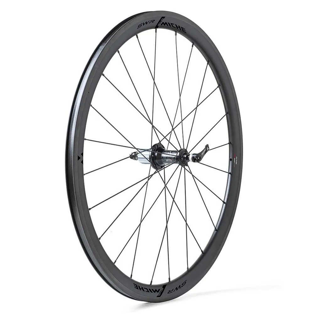 Miche Swr Rim 38 Tubeless Rennrad Laufradsatz, Black, 9 x 100/10 x 130mm, Shimano/Sram HG Miche Swr Rim 38 Tubeless Rennrad Laufradsatz, Black, 9 x 100/10 x 130mm, Shimano/Sram HG