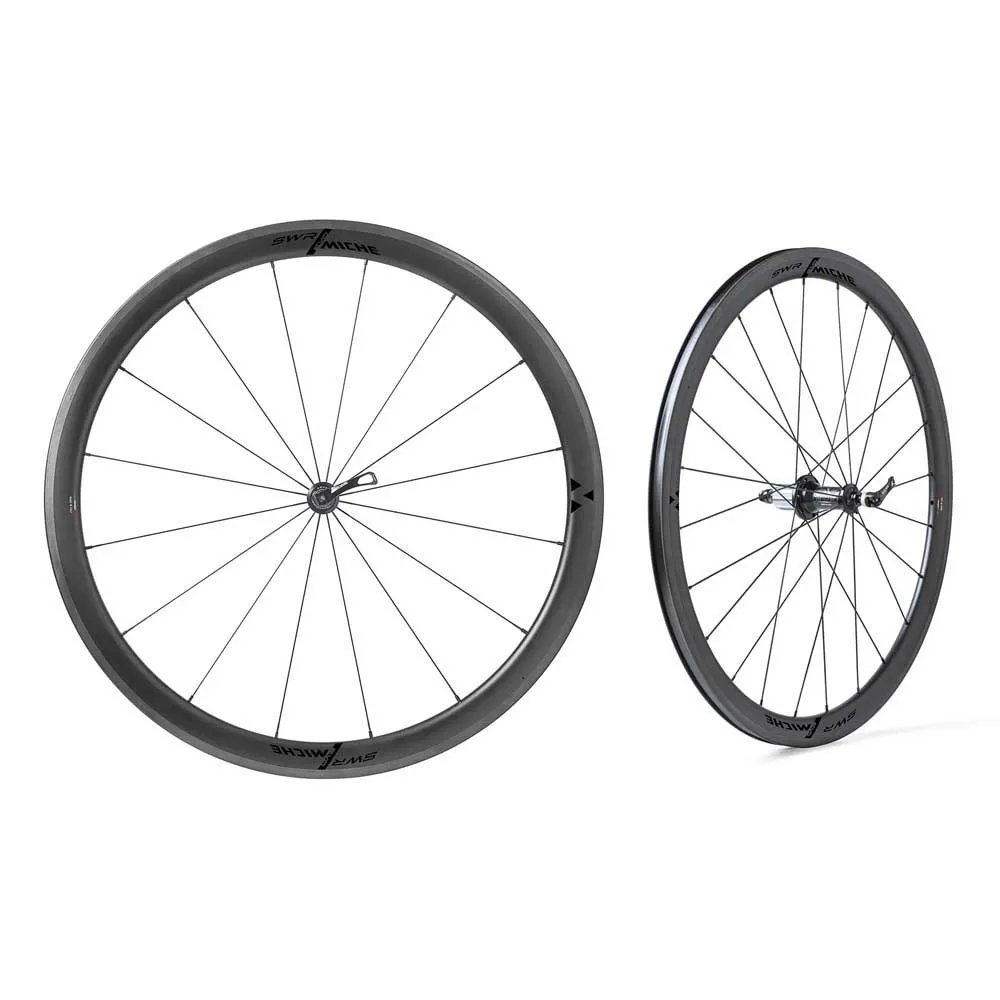 Miche Swr Rim 38 Tubeless Rennrad Laufradsatz, Black, 9 x 100/10 x 130mm, Shimano/Sram HG Miche Swr Rim 38 Tubeless Rennrad Laufradsatz, Black, 9 x 100/10 x 130mm, Shimano/Sram HG