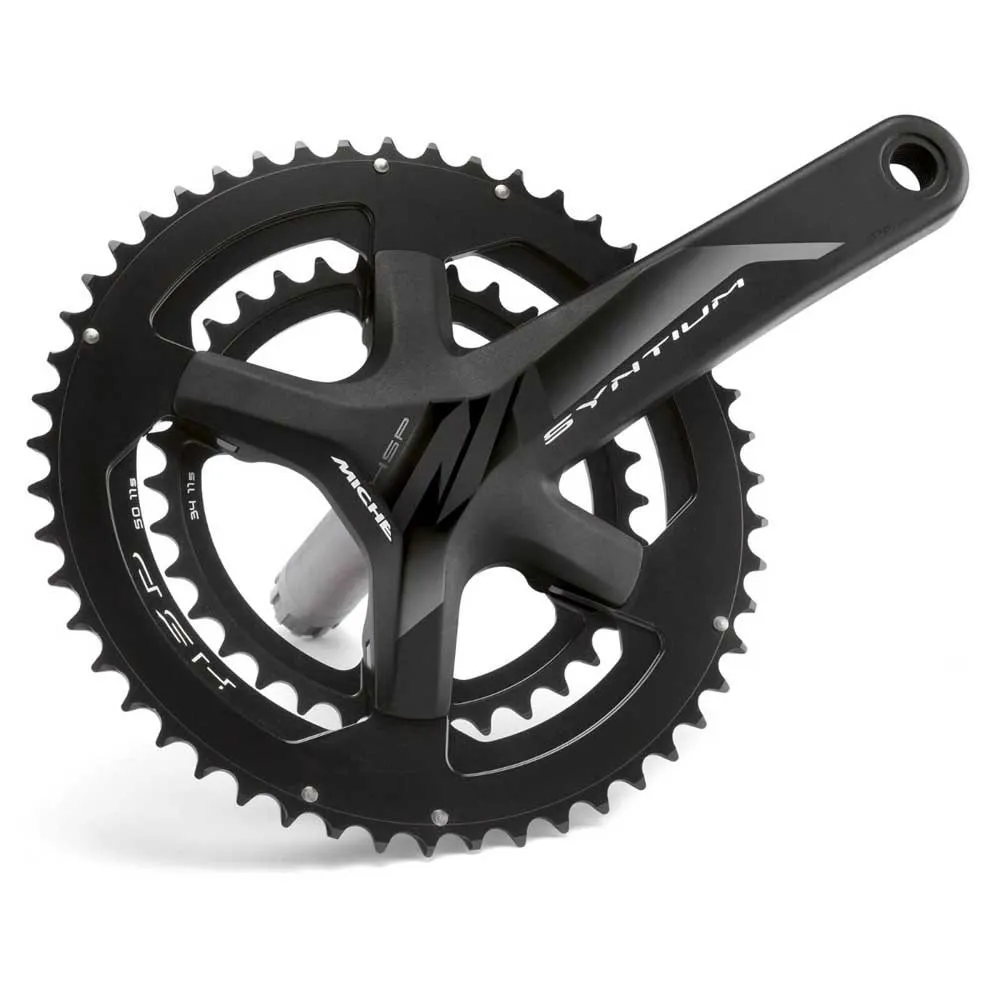 Miche Synthium Kurbelgarnitur, Black, 172.5mm, 34-50t Miche Synthium Kurbelgarnitur, Black, 172.5mm, 34-50t