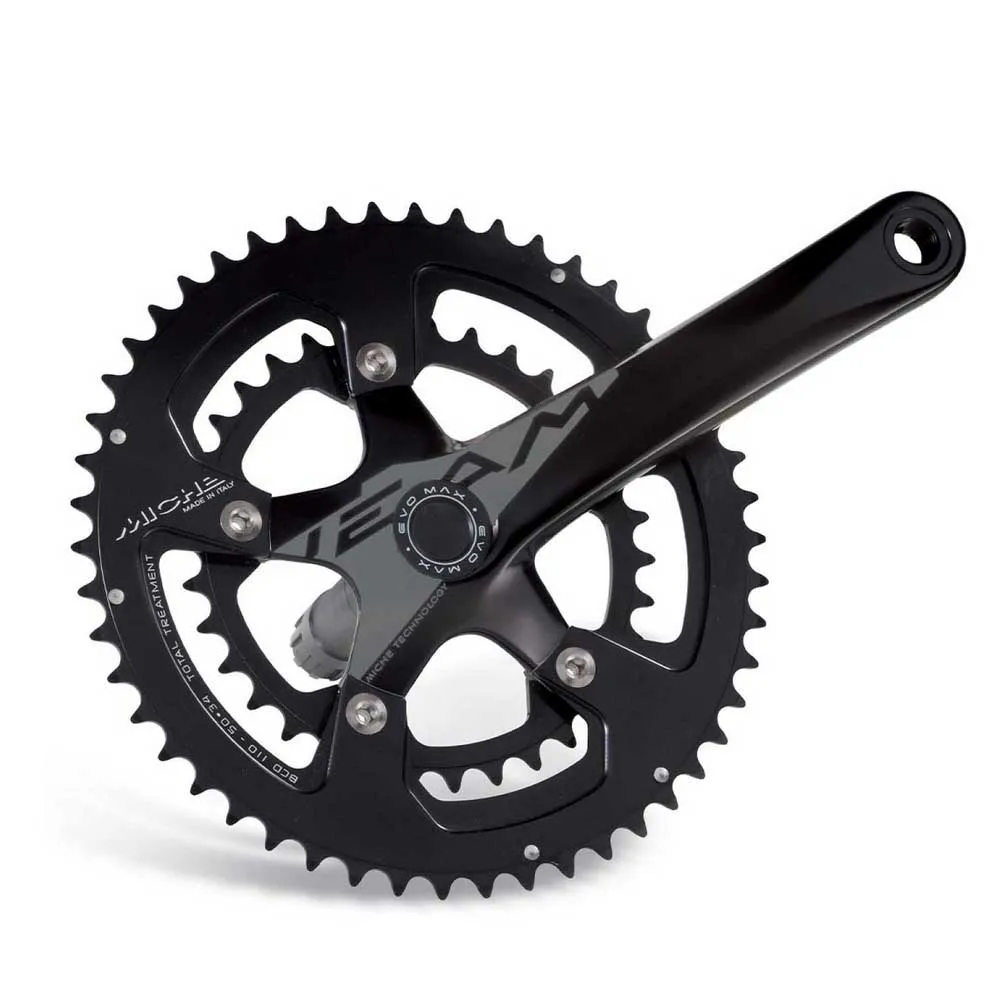Miche Team Evo Max 11s Kurbelgarnitur, Black, 170mm, 34-50t Miche Team Evo Max 11s Kurbelgarnitur, Black, 170mm, 34-50t