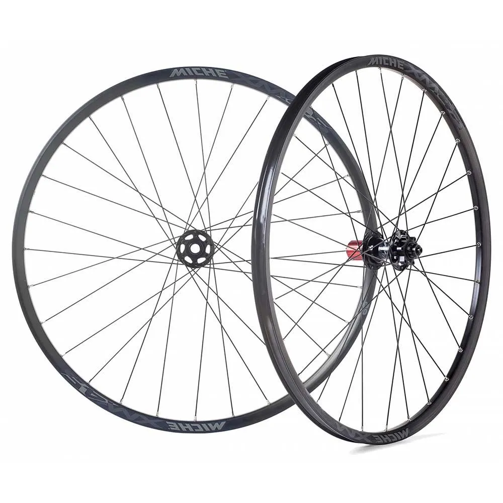 Miche Xm45 Axy 27.5´´ Cl Disc Qr Tubeless Mtb-laufradsatz, Black, 9 x 100 / 9 x 135mm, Shimano/Sram HG Miche Xm45 Axy 27.5´´ Cl Disc Qr Tubeless Mtb-laufradsatz, Black, 9 x 100 / 9 x 135mm, Shimano/Sram HG