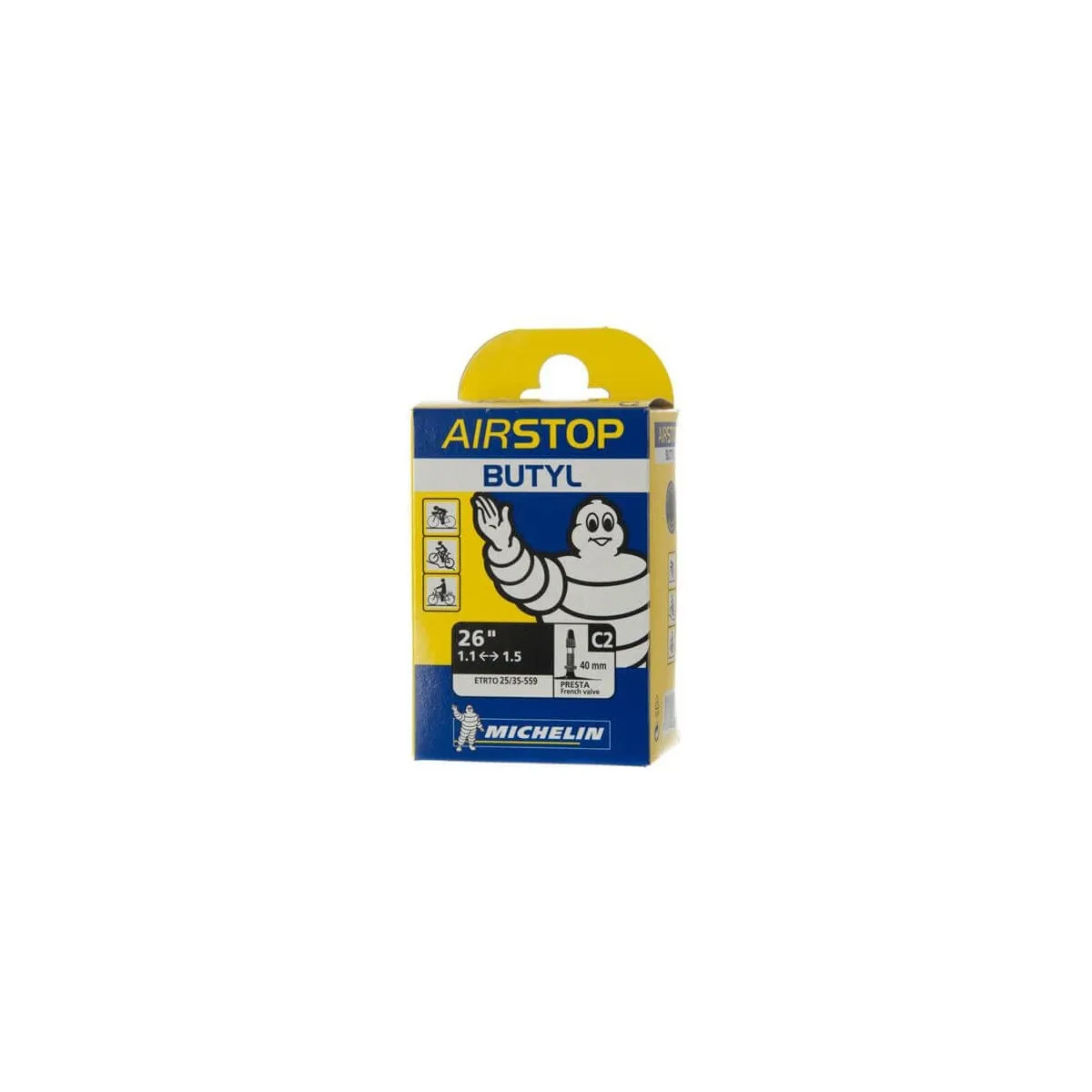 Michelin Butyl C2 26'' 1.1 - 1.5 Presta 40mm, 26'' 1.1 - 1.5 Presta 40mm Michelin Butyl C2 26'' 1.1 - 1.5 Presta 40mm, 26'' 1.1 - 1.5 Presta 40mm