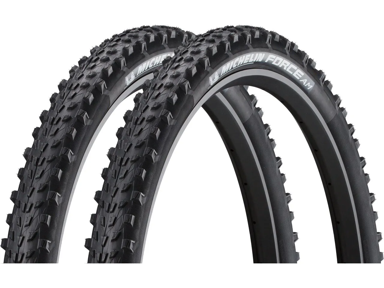 Michelin Force AM Competition 29" Faltreifen 2er-Set, Schwarz, 29 x 2.25 Michelin Force AM Competition 29" Faltreifen 2er-Set, Schwarz, 29 x 2.25