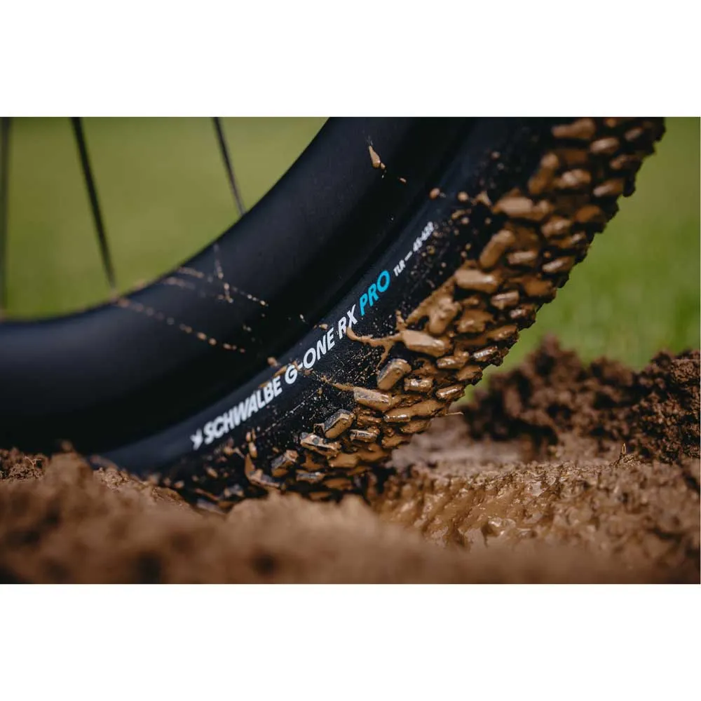 Michelin G-one Rx Pro V-guard Tubeless 700c X 40 Steifer Gravelreifen, Black, 700C x 40 Michelin G-one Rx Pro V-guard Tubeless 700c X 40 Steifer Gravelreifen, Black, 700C x 40