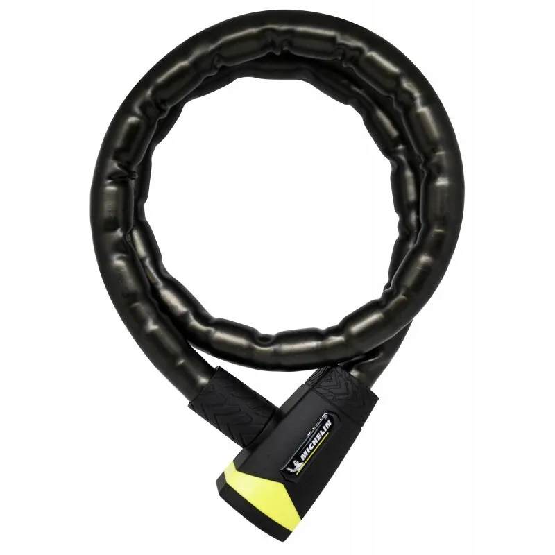 Michelin Kettenschloss mit Schlüsseln 120 cm Ø 25 Unisex, schwarz, 120cm x 25mm