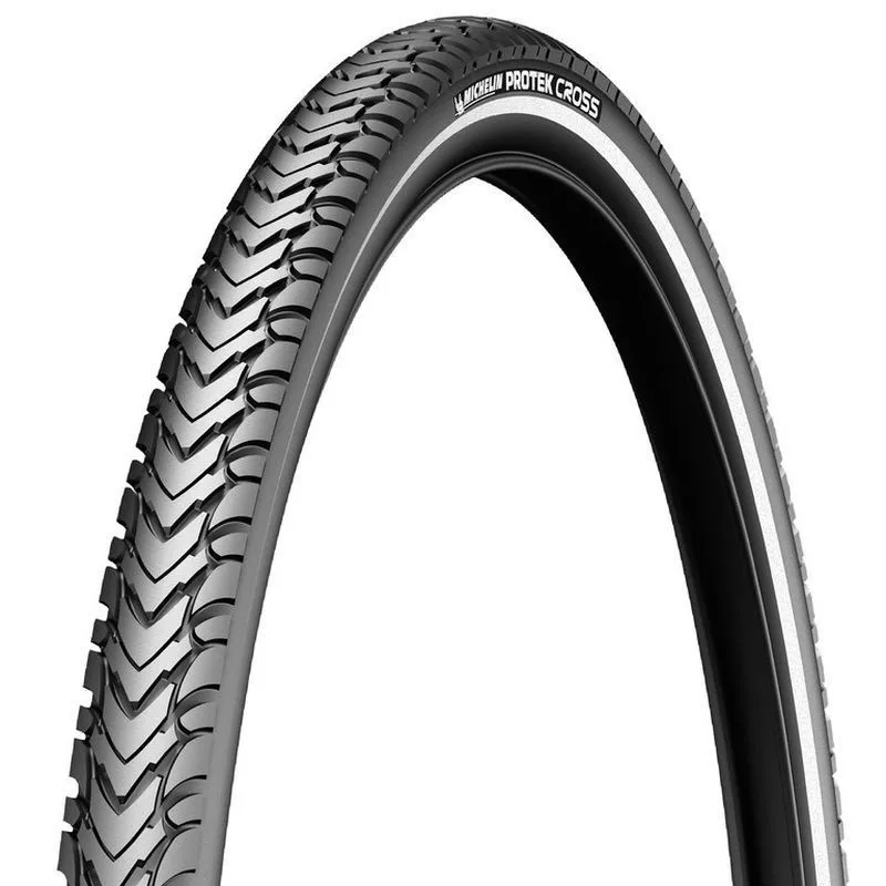 Michelin Protek Cross Reflective Flank 26´´ X 1.85 Steifer Urbanreifen, Black, 26" x 1.85 Michelin Protek Cross Reflective Flank 26´´ X 1.85 Steifer Urbanreifen, Black, 26" x 1.85