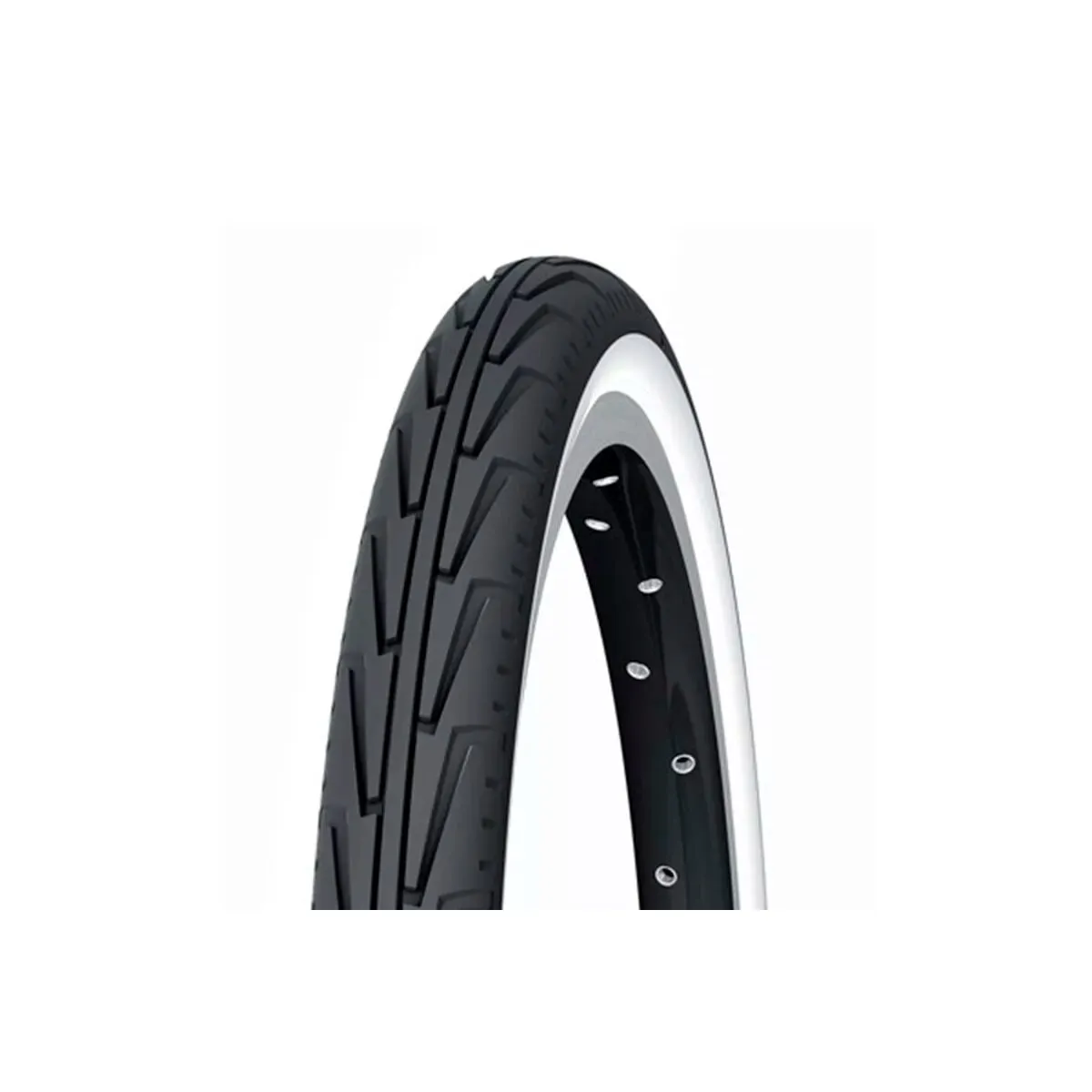 Michelin Reifen Confort City-J T/R 550A Unisex, schwarz, 500A
