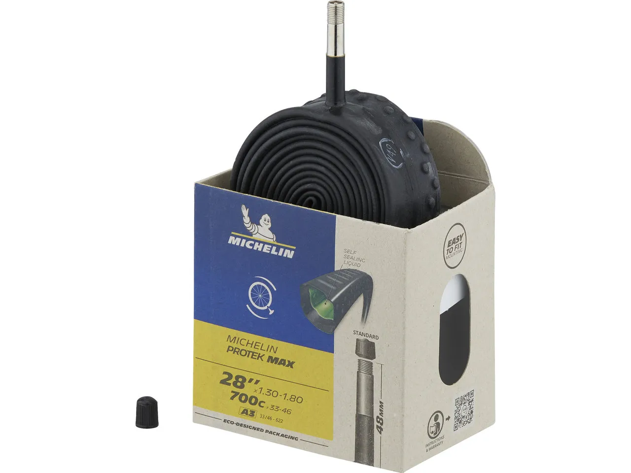 Michelin Schlauch A3 Protek Max für 28", 33-46 x 622 AV 48mm Michelin Schlauch A3 Protek Max für 28", 33-46 x 622 AV 48mm