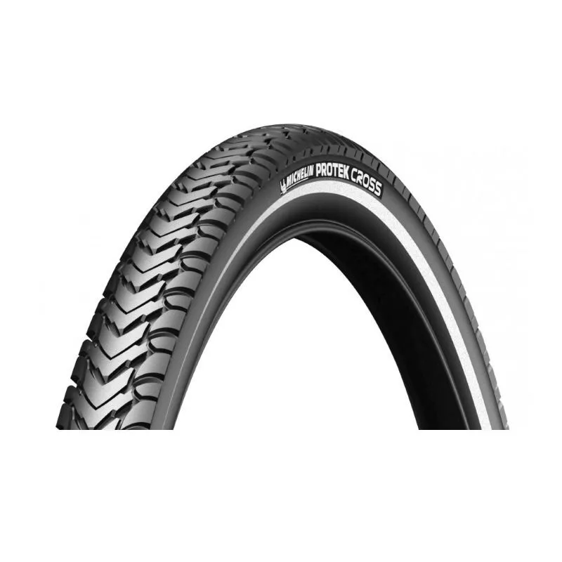 Michelin Starrer Reifen mit reflektierender Seitenwand Protek Cross Acces Line 40-559 Unisex, schwarz, 26 x 1.60 Michelin Starrer Reifen mit reflektierender Seitenwand Protek Cross Acces Line 40-559 Unisex, schwarz, 26 x 1.60