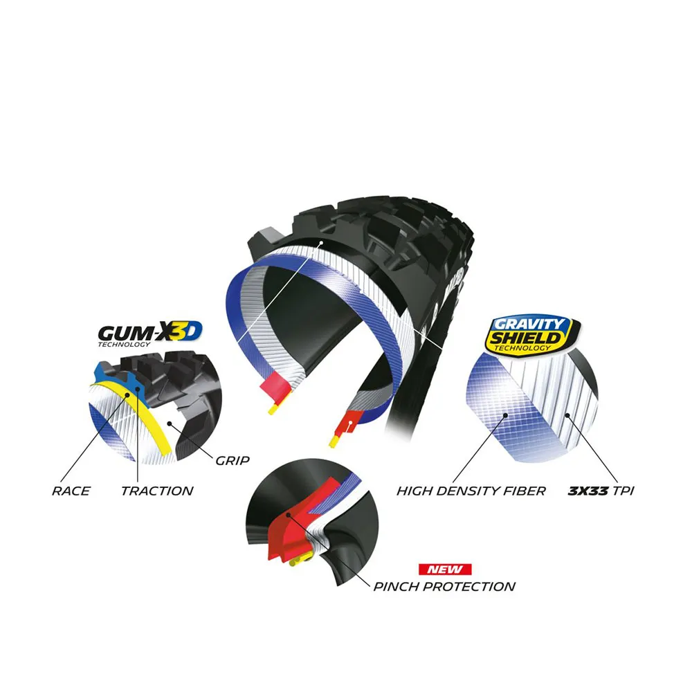 Michelin Wild Enduro Tubeless 27.5´´ X 2.40 Mtb-reifen, Black, 27.5" x 2.40, ZR17 Michelin Wild Enduro Tubeless 27.5´´ X 2.40 Mtb-reifen, Black, 27.5" x 2.40, ZR17