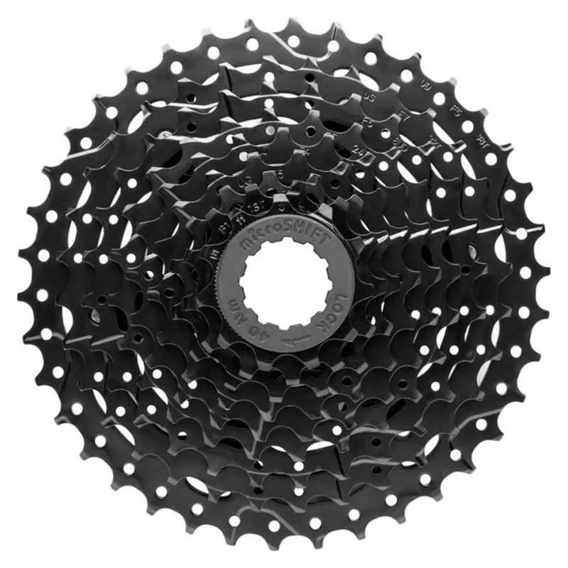microSHIFT Advent H-Series 9-fach Kassette mit Alu-Ritzel, Black, 9s, 11-42t