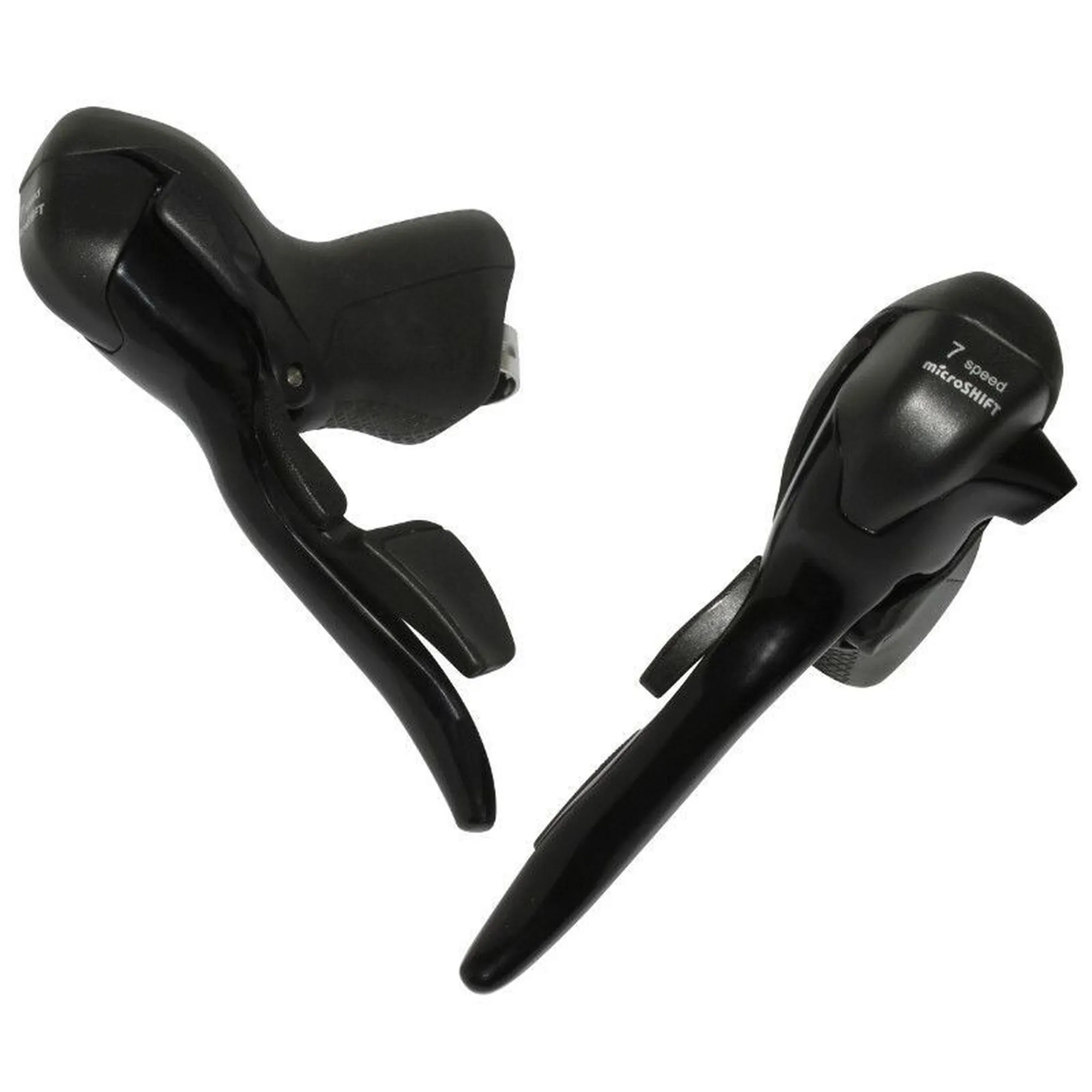 microSHIFT Dreifacher Alu-Schalthebel für die Straße, Shimano-kompatibel Unisex, schwarz, 7sp microSHIFT Dreifacher Alu-Schalthebel für die Straße, Shimano-kompatibel Unisex, schwarz, 7sp