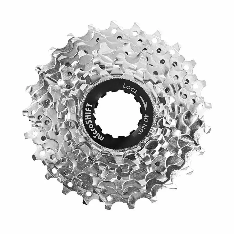 microSHIFT Kassette Rennrad Shimano-Sram 10 v 11-25 T Unisex, silber, 11-25t