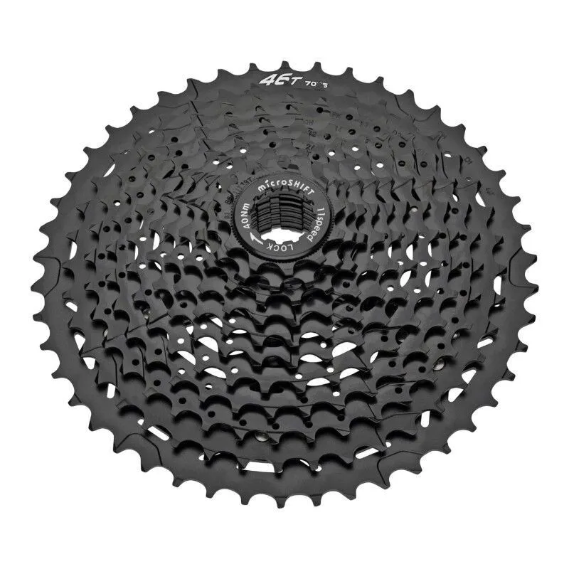 microSHIFT MTB-Kassette Shimano-Sram 11 v 11-46 T Unisex, schwarz, 11-46t