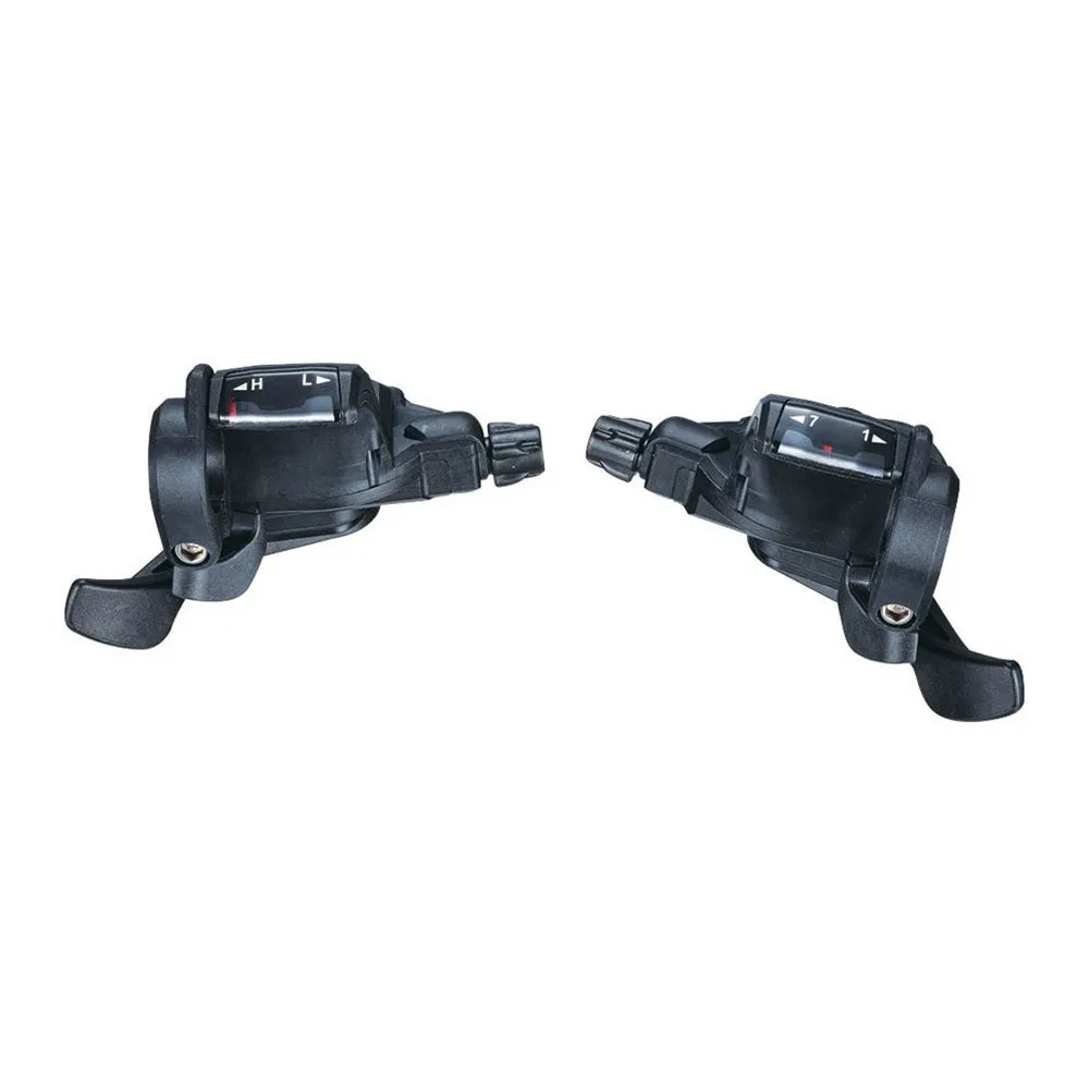 microSHIFT Mtb Schalthebel-set, Black, 3 x 7s