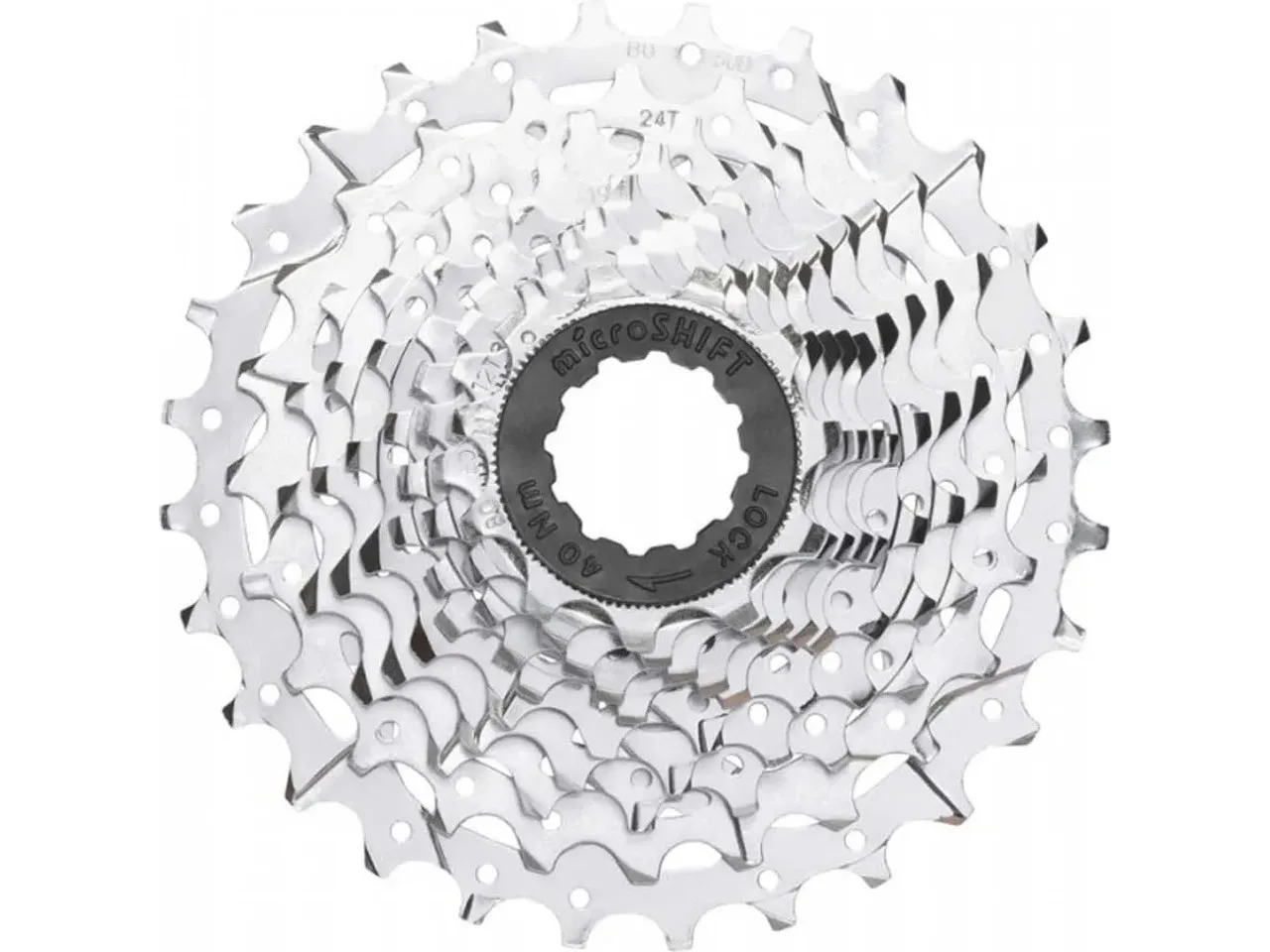microSHIFT R10 Road 10-fach Stahl Kassette, Silver, 10s, 11-28t