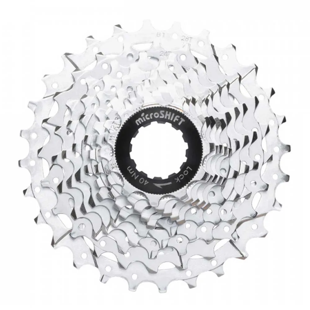 microSHIFT Road Centos Kassette, Silver, 10s, 11-28t microSHIFT Road Centos Kassette, Silver, 10s, 11-28t