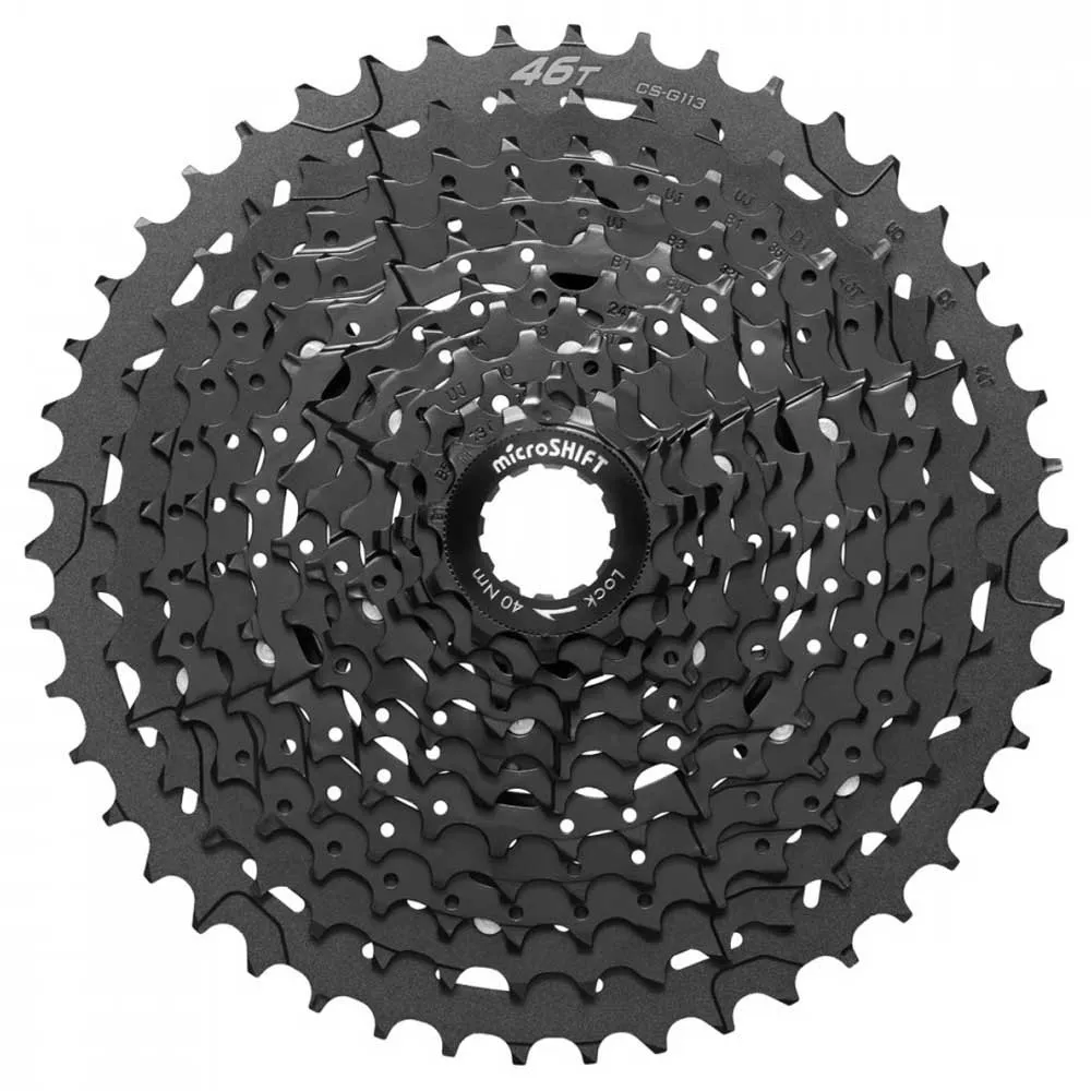 microSHIFT Vtt Xcd Kassette, Black, 11s, 11-46t microSHIFT Vtt Xcd Kassette, Black, 11s, 11-46t