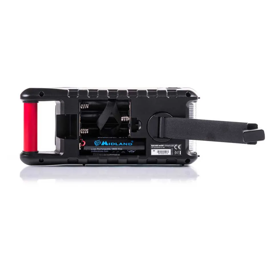 Midland Emergency Er300 Radio, Black / red, One Size Midland Emergency Er300 Radio, Black / red, One Size