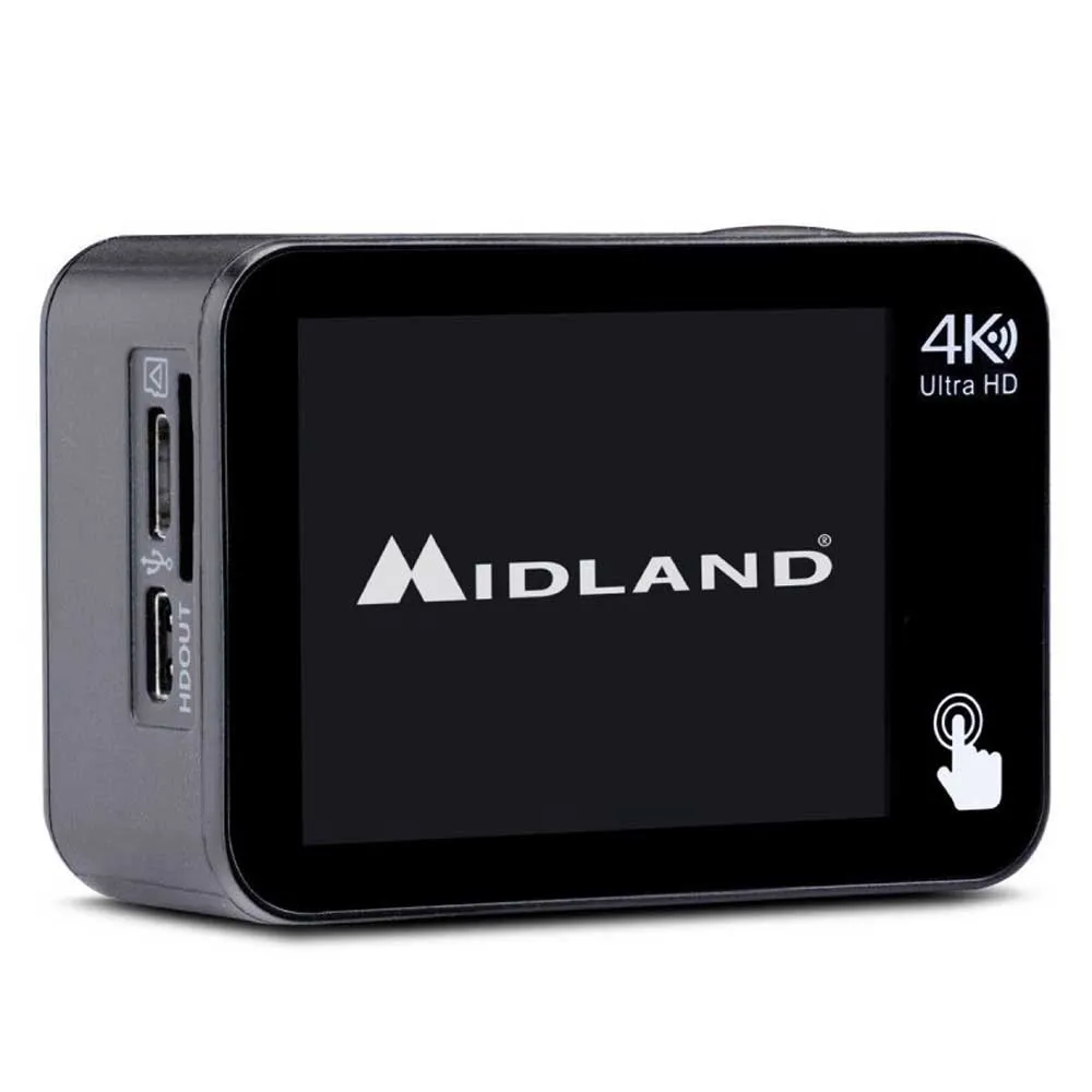 Midland H9 Pro 4k@30fps 20mp Action-kamera, Black, One Size