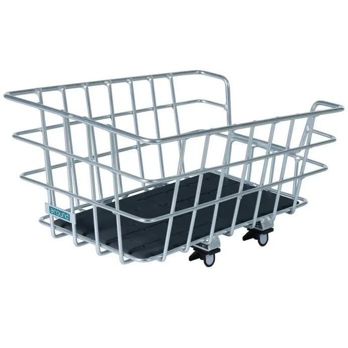 Mijnen Pieper Around College Wide Mesh Korb, Silver, One Size
