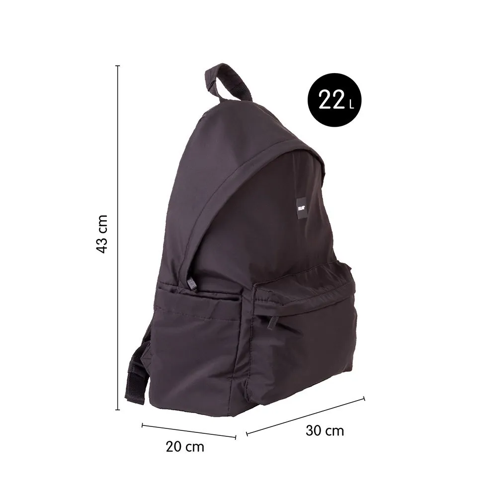 Milan 2-zip Urban Classic Shadow-serie Rucksack 22l, Black Milan 2-zip Urban Classic Shadow-serie Rucksack 22l, Black