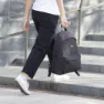 Milan 2-zip Urban Classic Shadow-serie Rucksack 22l, Black