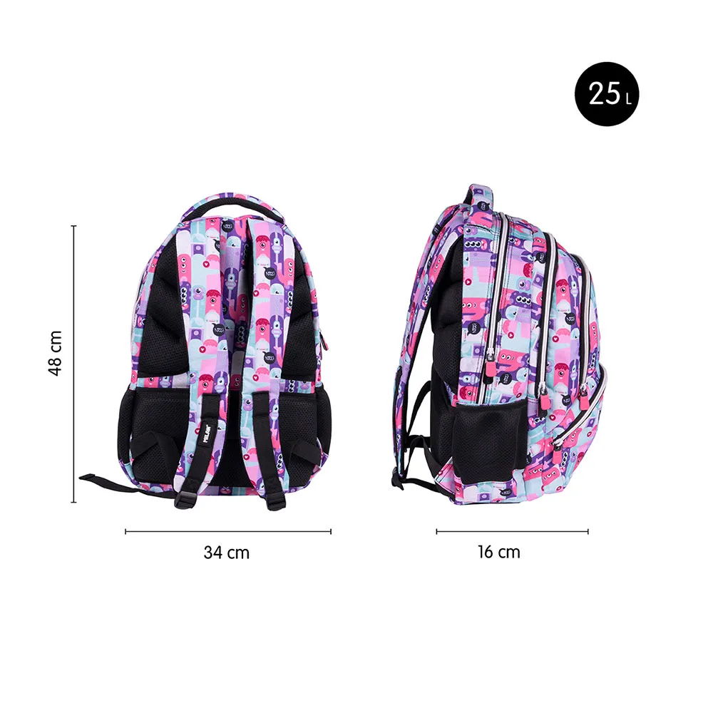 Milan 4 Schulrucksäcke Mit Reißverschluss Aliens 2 Sonderedition 25l, Multicolor Milan 4 Schulrucksäcke Mit Reißverschluss Aliens 2 Sonderedition 25l, Multicolor