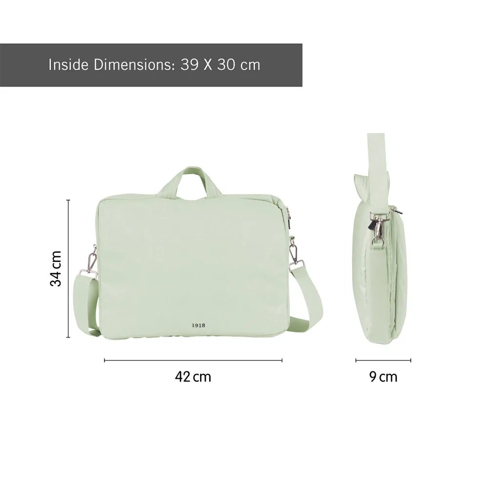 Milan 430 Kollektion Seit 1918 Laptop-aktentasche, Green Milan 430 Kollektion Seit 1918 Laptop-aktentasche, Green