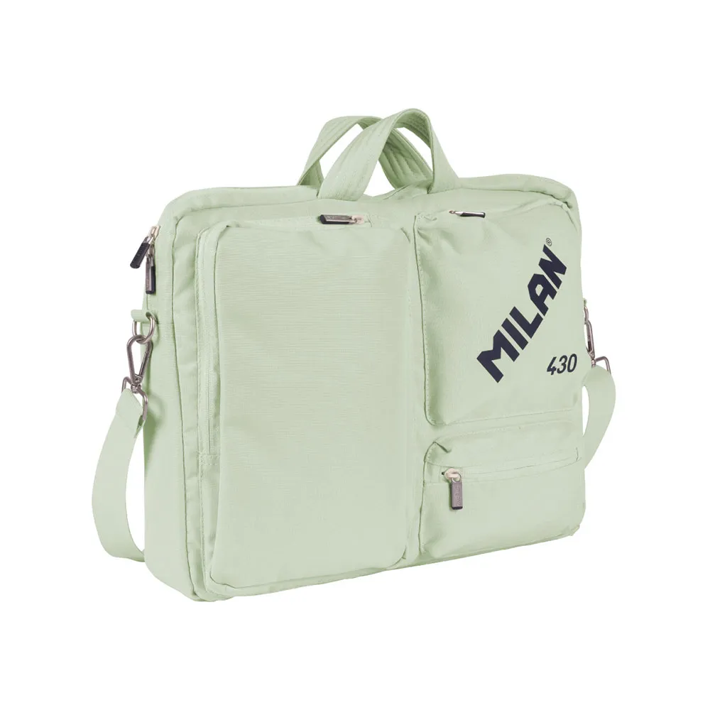 Milan 430 Kollektion Seit 1918 Laptop-aktentasche, Green Milan 430 Kollektion Seit 1918 Laptop-aktentasche, Green