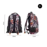 Milan Schulrucksack Mit 2 Reißverschlüssen Finger Spezialserie 21l, Multicolor